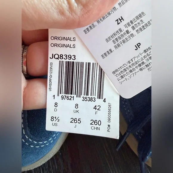 Adidas Originals Gazelle Indoor Dark Blue size 8 1/2 - Picture 5 of 6